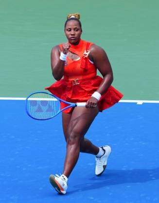 Taylor Townsend in third round action 2026 US Open, Day Six, USTA Billie Jean King National Tennis Center, New York, USA - 04 Sep 2026New York USTA Billie Jean King National T New York (NY) United States of America EDITORIAL USE ONLY No use with unauthorised audio, video, data, fixture lists, club league logos or live services. Online in-match use limited to 120 images, no video emulation. No use in betting, games or single club league player publications.  Copyright: xJavierxGarcia Shutterstockx 17133421ac