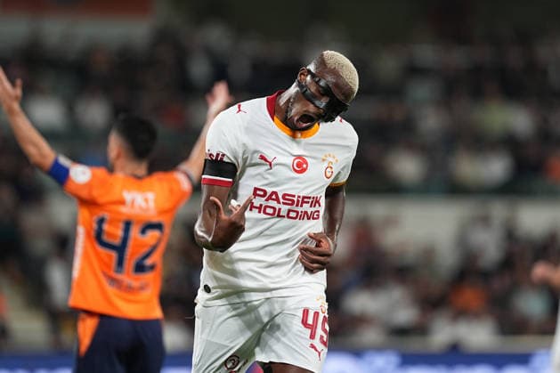 Istanbul Basaksehir v Galatasaray - Turkish Super Lig ISTANBUL, TURKIYE - SEPTEMBER 4: Victor Osimhen (45) of Galatasaray celebrates after scoring a goal during the Turkish Super Lig 4th week football match between Istanbul Basaksehir and Galatasaray at Basaksehir Fatih Terim Stadium in Istanbul, Turkiye on September 4, 2026. Adem Kutucu Anadolu Istanbul Turkey. Editorial use only. Please get in touch for any other usage.  Copyright: x2026xAnadoluxAdemxKutucux