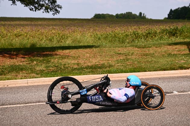 2026 UCI Para-cycling Road World Championships Picture by Olly Hassell SWpix.com - 04 09 2026 - Cycling - 2026 UCI Para-cycling Road World Championships - Huntsville, Alabama, United States of America - Men H2 Individual Time Trial (ITT) - Nicholas McCoy (USA) Huntsville Cummings Research Park United States of America Copyright: x xSWpix.comx(t axPhotographyxHubxLtd)xOllyxHassell SWpix.comx SWP-3030-22139