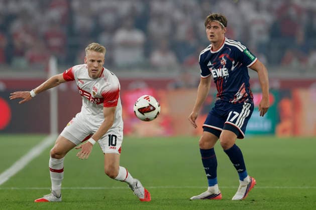 v.l.n.r.: Chris Führich (VfB Stuttgart) und Alessio Castro-Montes (1. FC Köln), im Bundesliga-Spiel zwischen dem VfB Stuttgart und dem 1. FC Köln in der MHP Arena, Stuttgart, Deutschland, am 4. September 2026. in action during the Bundesliga match between VfB Stuttgart and 1. FC Köln at the MHP Arena, Stuttgart, Germany, on September 4, 2026. DFB DFL REGULATIONS PROHIBIT ANY USE OF PHOTOGRAPHS AS IMAGE SEQUENCES AND OR QUASI-VIDEO, *** From left to right: Chris Führich of VfB Stuttgart and Alessio Castro Montes of 1. FC Köln, in the Bundesliga match between VfB Stuttgart and 1. FC Köln at the MHP Arena, Stuttgart, Germany, on September 4, 2026, in action during the Bundesliga match between VfB Stuttgart and 1 FC Köln at the MHP Arena, Stuttgart, Germany, on September 4, 2026. DFB and DFL regulations prohibit any use of photographs as image sequences and or quasi-video, Copyright: HMBxMedia xHeikoxBecker
