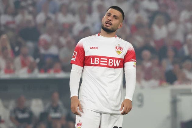 04.09.2026, xrekx, Fussball 1.Bundesliga, VfB Stuttgart - 1.FC Köln v.l. Deniz Undav (VfB Stuttgart) enttaeuscht, enttäuscht, schaut enttaeuscht, niedergeschlagen, disappointed (DFL DFB REGULATIONS PROHIBIT ANY USE OF PHOTOGRAPHS as IMAGE SEQUENCES and or QUASI-VIDEO) Stuttgart *** September 4, 2026, xrekx, Soccer, Bundesliga 1, VfB Stuttgart vs. FC Köln: Deniz Undav of VfB Stuttgart looks disappointed, looks disappointed, dejected, disappointed DFL DFB REGULATIONS PROHIBIT ANY USE OF PHOTOGRAPHS as IMAGE SEQUENCES and or QUASI-VIDEO Stuttgart