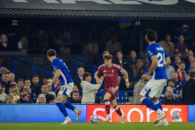 Football - FA Premier League - Ipswich Town v Liverpool FC IPSWICH, ENGLAND - Friday, September 4, 2026: Liverpool s Victor Munoz during the FA Premier League match between Ipswich Town FC and Liverpool FC at Portman Road. (Photo by David Rawcliffe Propaganda) IPSWICH Portman Road SUFFOLK ENGLAND  Copyright: xDavidxRawcliffex P2026-09-04-Ipswich_Liverpool-49