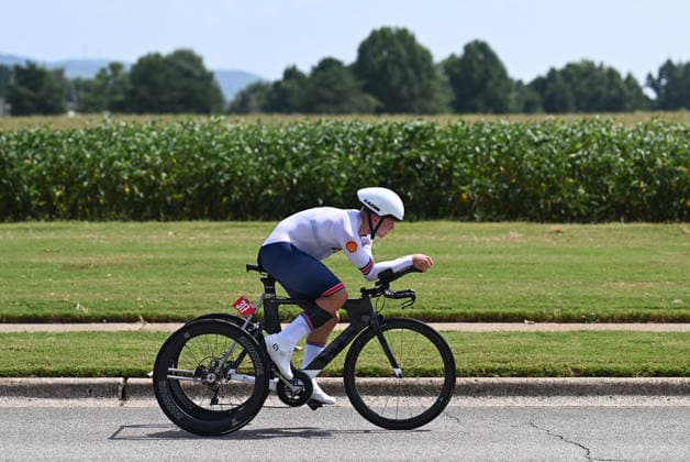 2026 UCI Para-cycling Road World Championships Picture by Mathew Wells SWpix.com - 04 09 2026 - Cycling - 2026 UCI Para-cycling Road World Championships - Huntsville, Alabama, United States of America - Men T2 Individual Time Trial (ITT) - Felix Barrow (Great Britain) Huntsville Cummings Research Park United States of America Copyright: x xSWpix.comx(t axPhotographyxHubxLtd)xMathewxWells SWpix.comx SWP-3030-22166