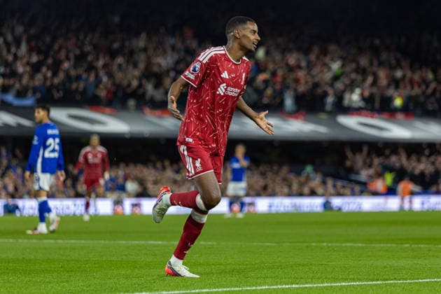 Football - FA Premier League - Ipswich Town v Liverpool FC IPSWICH, ENGLAND - Friday, September 4, 2026: Liverpool s Alexander Isak celebrates after scoring the second goal during the FA Premier League match between Ipswich Town FC and Liverpool FC at Portman Road. (Photo by David Rawcliffe Propaganda) IPSWICH Portman Road SUFFOLK ENGLAND  Copyright: xDavidxRawcliffex P2026-09-04-Ipswich_Liverpool-57
