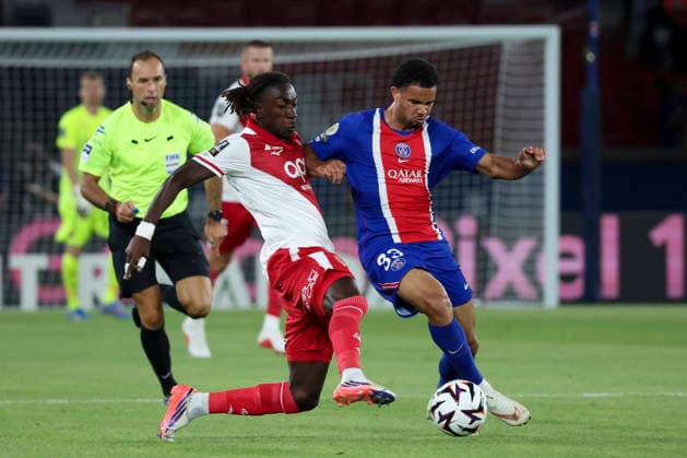 FOOTBALL : Paris Saint Germain Vs AS Monaco - Ligue 1 - 04 09 2026 Warren Zaire-Emery (Paris Saint Germain) Vs Mamadou Coulibaly (AS Monaco) ParisFrance  Copyright: xMichaelxBaucherx