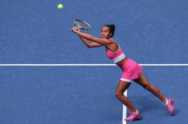 US Open tennis tournament - Day 6 Leylah Fernandez of Canada in action against Jessica Pegula of the US during the Women™s Singles round 2 of the US Open Tennis Championships at the USTA Billie Jean King National Tennis Center in Flushing Meadows, New York, USA, 04 September 2026. The 2026 US Open tournament runs from 23 August through 13 September. FLUSHING MEADOWS NEW YORK United States  Copyright: xBRIANxHIRSCHFELDx