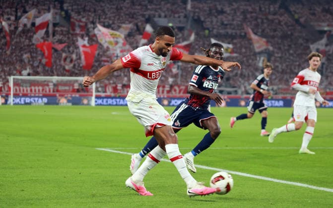 04.09.26 VfB Stuttgart - 1. FC Köln Deutschland, Stuttgart, 04.09.2026, Fussball, Bundesliga, Saison 2026 2027, VfB Stuttgart - 1. FC Köln: Josha Vagnoman (VfB Stuttgart). *** 04 09 26 VfB Stuttgart vs. 1. FC Köln Germany, Stuttgart, September 4, 2026, Soccer, Bundesliga, 2026–2027 Season, VfB Stuttgart vs. 1. FC Köln Josha Vagnoman VfB Stuttgart