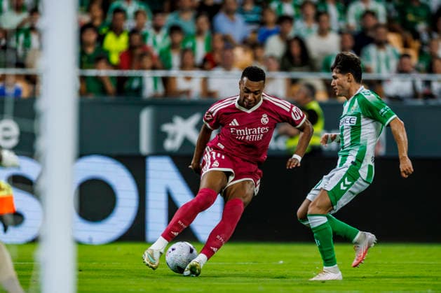 Real Betis Balompie vs Real Madrid CF - LaLiga EA Sports - 04 09 2026 Kylian Mbappe of Real Madrid CF in action during the LaLiga EA Sports match between Real Betis Balompie and Real Madrid CF at La Cartuja Stadium on September 04, 2026 in Sevilla, Spain. Sevilla Spain Copyright: xPabloxGarciaxSacristan PGSxPhotoxAgencyx