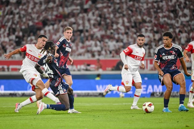 Bilal El Khannouss (VfB Stuttgart) Torschuss zum 1:0 waehrend des spiels der 1. Bundesliga zwischen VfB Stuttgart und 1. FC Koeln, MHPArena am 04. September 2026 in Stuttgart, Deutschland. (Foto von Harry Langer DeFodi Images) +++ Bilal El Khannouss (VfB Stuttgart) scores his team s first goal during the Bundesliga match between VfB Stuttgart and 1. FC Koeln at MHPArena on September 4, 2026 in Stuttgart, Germany. (Photo by Harry Langer DeFodi Images) DFB DFL REGULATIONS PROHIBIT ANY USE OF PHOTOGRAPHS AS IMAGE SEQUENCES AND OR QUASI-VIDEO. (Photo by Harry Langer DeFodi Images) DFB DFL REGULATIONS PROHIBIT ANY USE OF PHOTOGRAPHS AS IMAGE SEQUENCES AND OR QUASI-VIDEO. - *** Bilal El Khannouss of VfB Stuttgart takes a shot on goal to make it 1-0 during the Bundesliga match between VfB Stuttgart and 1. FC Köln, at the MHPArena on September 4, 2026, in Stuttgart, Germany. Photo by Harry Langer, DeFodi Images. Bilal El Khannouss of VfB Stuttgart scores his team’s first goal during the Bundesliga match between VfB Stuttgart and 1. FC Köln at the MHPArena on September 4, 2026, in Stuttgart, Germany. Photo by Harry Langer, DeFodi Images. DFB and DFL regulations prohibit any use of photographs as image sequences and or quasi-video. Photo by Harry Langer, DeFodi Images. DFB and DFL regulations prohibit any use of photographs as imSEQUENCES AND OR QUASI-VIDEO