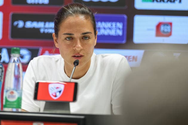 3. Liga; FC Ingolstadt 04 - Alemannia Aachen; Pressekonferenz Interview Cheftrainerin Sabrina Wittmann (FCI) 3. Liga - FC Ingolstadt 04 Saison 2026 2027 Alemannia Aachen