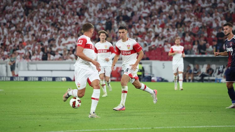 04.09.2026, xrekx, Fussball 1.Bundesliga, VfB Stuttgart - 1.FC Köln v.l. Bilal El Khannouss (VfB Stuttgart) (DFL DFB REGULATIONS PROHIBIT ANY USE OF PHOTOGRAPHS as IMAGE SEQUENCES and or QUASI-VIDEO) Stuttgart *** September 4, 2026, xrekx, Soccer, Bundesliga 1, VfB Stuttgart 1 FC Köln v l Bilal El Khannouss VfB Stuttgart DFL DFB REGULATIONS PROHIBIT ANY USE OF PHOTOGRAPHS as IMAGE SEQUENCES and or QUASI-VIDEO Stuttgart