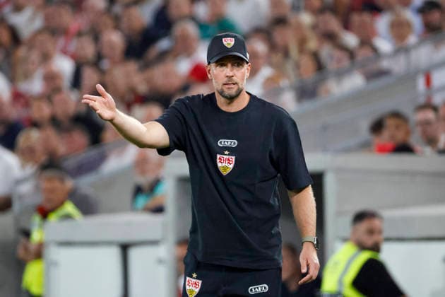 Sebastian Hoeneß, Hoeness (VfB Stuttgart, Trainer), Mimik, Gesichtsausdruck, Emotion , Deutschland, Fussball, 1. Bundesliga, 2.Spieltag, 2026 2027, VfB Stuttgart vs. 1.FC Köln, 04.09.2026, Stuttgart MHP Arena Deutschland *** Sebastian Hoeneß, Hoeness VfB Stuttgart, Coach, Facial Expressions, Emotion, Germany, Soccer, Bundesliga 1, Matchday 2, 2026–2027, VfB Stuttgart vs. 1. FC Köln, September 4, 2026, Stuttgart MHP Arena, Germany Copyright: xGrantxHubbsx