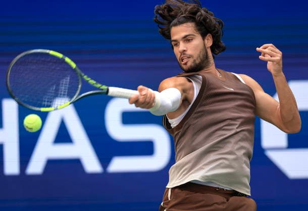 US Open tennis tournament - Day 6 Carlos Alcaraz of Spain in action against Yibing Wu of China during the Men‚Äôs Singles round 3 of the US Open Tennis Championship at the USTA Billie Jean King National Tennis Center in Flushing Meadows, New York, USA, 04 September 2026. The 2026 US Open tournament runs from 23 August through 13 September. FLUSHING MEADOWS NEW YORK United States  Copyright: xCRISTOBALxHERRERA-ULASHKEVICHx