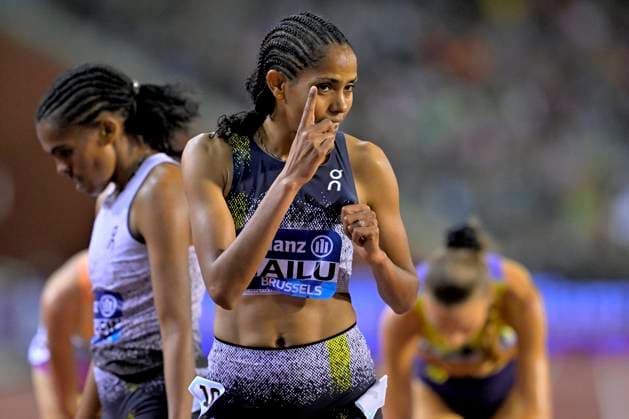 Memorial Van Damme 2025 - Wanda Diamond League - day 1 BRUSSELS, BELGIUM - SEPTEMBER 04 : HAILU Freweyni ETH during day 1 of the 50th edition of the 2026 IAAF Wanda Diamond League Allianz Memorial Van Damme athletics meeting in the King Baudouin Stadium in on September 4, 2026 in Brussels, Belgium, 04 09 2026 Brussels Belgium  Copyright: xSesx