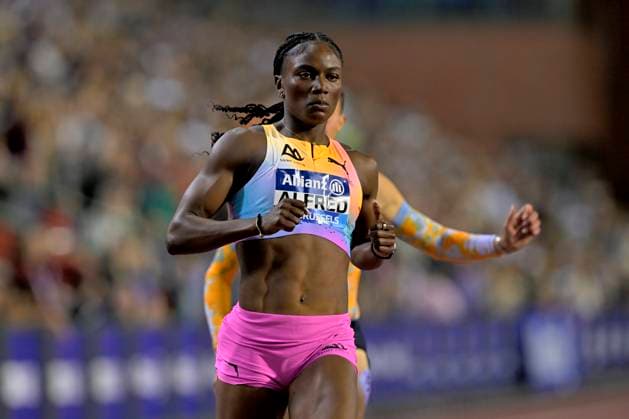 Memorial Van Damme 2025 - Wanda Diamond League - day 1 BRUSSELS, BELGIUM - SEPTEMBER 04 : ALFRED Julien LCA during day 1 of the 50th edition of the 2026 IAAF Wanda Diamond League Allianz Memorial Van Damme athletics meeting in the King Baudouin Stadium in on September 4, 2026 in Brussels, Belgium, 04 09 2026 Brussels Belgium  Copyright: xSesx