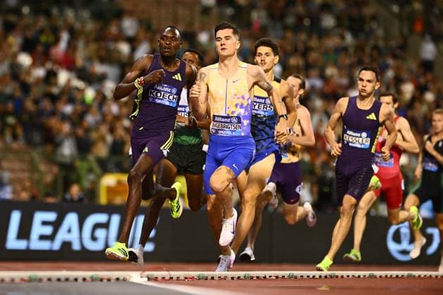 Memorial Van Damme 2025 - Wanda Diamond League - day 1 BRUSSELS, BELGIUM - SEPTEMBER 04 : KOECH Phanuel Kipkosgei KEN, INGEBRIGTSEN Jakob NOR during day 1 of the 50th edition of the 2026 IAAF Wanda Diamond League Allianz Memorial Van Damme athletics meeting in the King Baudouin Stadium in on September 4, 2026 in Brussels, Belgium, 04 09 2026 Brussels Belgium  Copyright: xGvgx