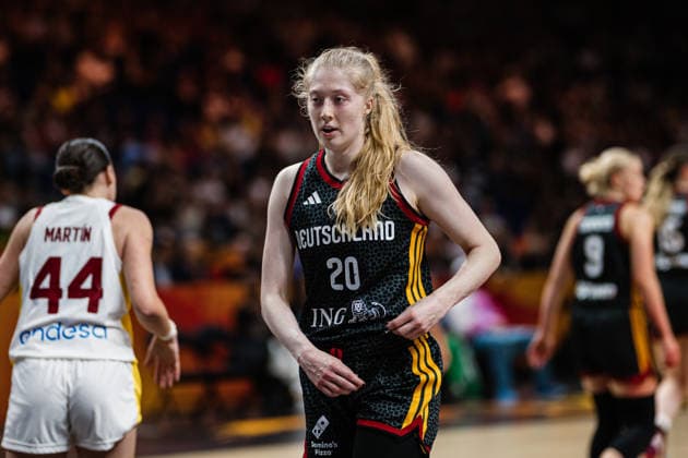 FIBA Women™s Basketball World Cup 2026: Spanien vs. Deutschland, 04.09.2026 Frieda Buhner (Deutschland, 20); Basketball, FIBA Women™s Basketball World Cup 2026, Gruppenphase, Gruppe A, 1. Spieltag: Spanien vs. Deutschland am 04.09.2026 in der Uber Arena, Berlin *** FIBA Women’s Basketball World Cup 2026: Spain vs. Germany, September 4, 2026; Frieda Buhner, Germany; 20 Basketball; FIBA Women’s Basketball World Cup 2026; Group Stage; Group A; Matchday 1: Spain vs. Germany on September 4, 2026, at the Uber Arena, Berlin Copyright: xBEAUTIFULxSPORTS Tonhäuserx
