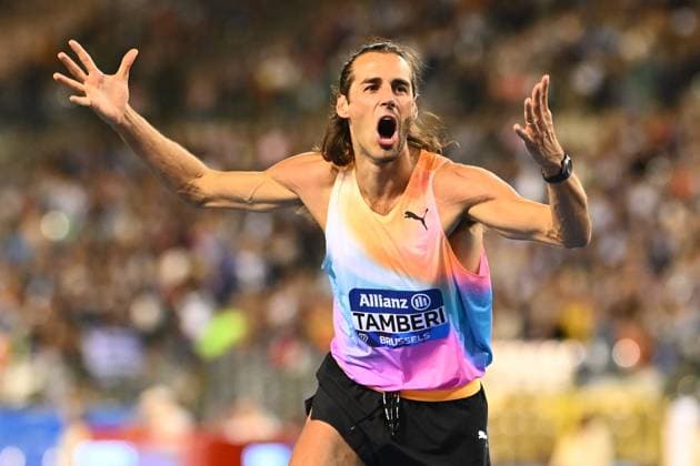 Memorial Van Damme 2025 - Wanda Diamond League - day 1 BRUSSELS, BELGIUM - SEPTEMBER 04 : Tamberi during day 1 of the 50th edition of the 2026 IAAF Wanda Diamond League Allianz Memorial Van Damme athletics meeting in the King Baudouin Stadium in on September 4, 2026 in Brussels, Belgium, 04 09 2026 Brussels Belgium  Copyright: xGvgx