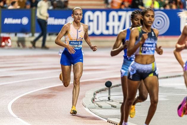 Belgian Jana Van Lent pictured in action during the women s 5000m race, at the 50th edition of the Memorial Van Damme Diamond League athletics event in Brussels, Friday 4 September 2026. EMILExWINDAL  x185265902x