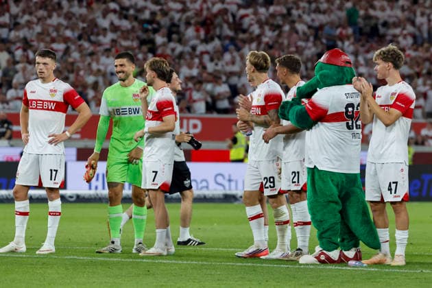 VfB Stuttgart nach dem Spiel , Deutschland, Fussball, 1. Bundesliga, 2.Spieltag, 2026 2027, VfB Stuttgart vs. 1.FC Köln, 04.09.2026, Stuttgart MHP Arena Deutschland *** VfB Stuttgart after the game, Germany, soccer, Bundesliga 1, Matchday 2, 2026–2027, VfB Stuttgart vs. 1. FC Köln, September 4, 2026, Stuttgart MHP Arena, Germany Copyright: xGrantxHubbsx