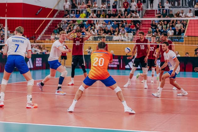 GER, Volleyball, EM-Generalprobe, Testspiel, Deutschland vs. Niederlande, 04.09.26 Punkt für Niederlande Foto: HMB Media Etienne Schlick Copyright: HMBxMedia EtiennexSchlick