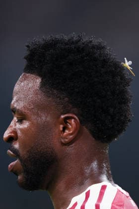 SEVILLE, SPAIN - SEPTEMBER 04: A detailed view of Vinicius Junior s of Real Madrid hair during the LaLiga EA Sports football match between Real Betis Balompie and Real Madrid at Estadio La Cartuja on September 04, 2026 in Seville, Spain. (Photo by Ricardo Nogueira Sports Press Photo)  Copyright: xRicardoxNogueira SportsxPressxPhotox Sportspressphoto_SPR222986