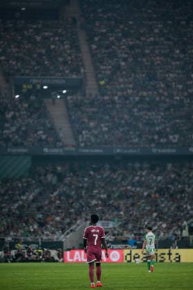 ESP: Real Betis Balompie vs Real Madrid - La Liga EA Sports SEVILLA, SPAIN - SEPTEMBER 4: Vinicius Junior of Real Madrid CF during the match between Real Betis BalompiÃ and Real Madrid of La Liga EA Sports on September 4, 2026 at La Cartuja Stadium in Sevilla, Spain. (Photo by Samuel Carreno) Sevilla Sevilla Sevilla Spain Copyright: xSamuelxCarrenox samcargad_040926_105-20