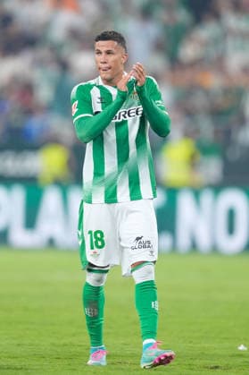 September 4, 2026, Sevilla, Sevilla, Spain: Nelson Deossa of Real Betis Balompie celebrates the victory during the Spanish league, LaLiga EA Sports, football match played between Real Betis and Real Madrid at La Cartuja stadium on September 4, 2026, in Sevilla, Spain. Real Betis V Real Madrid - LaLiga EA Sports  - ZUMAa181 20260904_zaa_a181_168 Copyright: xJoaquinxCorcherox