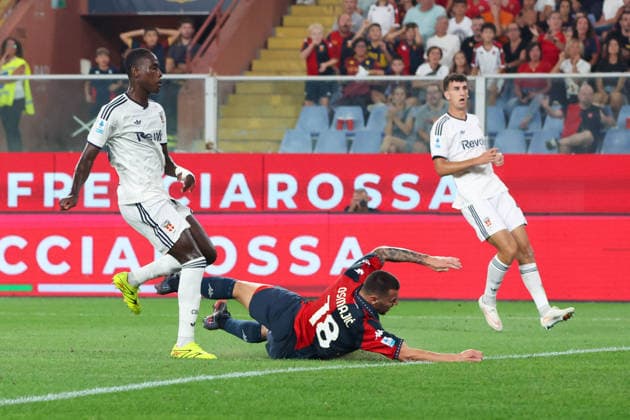 SOCCER - Serie A - Genoa CFC vs. Como 1907 Photo by IPA ABACAPRESS.COM88118286 - Serie A, Day 3, Genoa, Ferraris Stadium, Genoa vs. Como; pictured: Osmajic s goal, 1-0 Genoa Italy  Copyright: xIPAxSport ABACAx