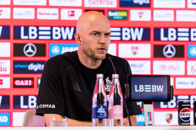 STUTTGART, GERMANY - SEPTEMBER 04: Rene Wagner (Head Coach 1. FC Koeln) during post game press conference, PK, Pressekonferenz after the Bundesliga match between VfB Stuttgart vs. 1. FC Koeln at MHP Arena Stuttgart on matchday 2 of the 1. Bundesliga on September 04, 2026 in Stuttgart, Germany. DFL REGULATIONS PROHIBIT ANY USE OF PHOTOGRAPHS AS IMAGE SEQUENCES AND OR QUASI-VIDEO. Baden Wuerttemberg Germany Copyright: xSteffiexWunderlx