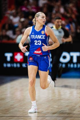 FIBA Women™s Basketball World Cup 2026: Ungarn vs. Frankreich, 04.09.2026 Marine Johannes (Frankreich, 23); Basketball, FIBA Womens Basketball World Cup 2026, Gruppenphase, Gruppe B, 1. Spieltag: Ungarn vs. Frankreich am 04.09.2026 in der Uber Arena, Berlin Copyright: xBEAUTIFULxSPORTS Tonhäuserx