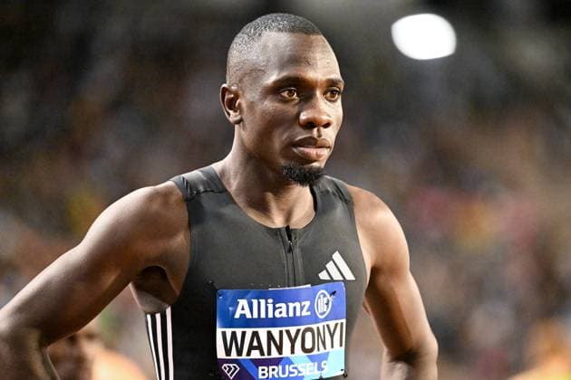 Kenyan Emmanuel Wanyonyi pictured before the 400m men at the 50th edition of the Memorial Van Damme Diamond League athletics event in Brussels, Friday 4 September 2026. ELIASxROM  x185258384x