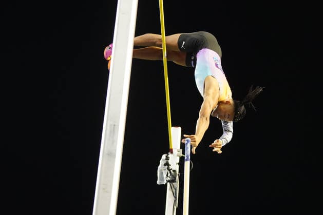 Brussel, Leichtathletik, athletics, Wanda Diamond League Final Brussels 2026 Allianz Memorial van Damme 04-05.09.2026, Boudewijnstadion, Brussel, Belgien Emmanouil Karalis Greece clear 6m 12 in Pole Vault. *** Brussels, Track and Field, Athletics, Wanda Diamond League Final Brussels 2026 Allianz Memorial van Damme May 4–5, 2026, Boudewijn Stadium, Brussels, Belgium Emmanouil Karalis (Greece) cleared 6m 12 in the pole vault