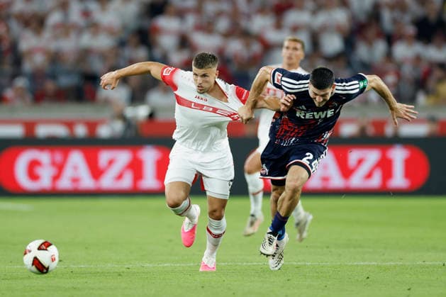 v.l.n.r.: Ermedin Demirovic (VfB Stuttgart) und Luka Lochoshvili (1. FC Köln), im Bundesliga-Spiel zwischen dem VfB Stuttgart und dem 1. FC Köln in der MHP Arena, Stuttgart, Deutschland, am 4. September 2026. in action during the Bundesliga match between VfB Stuttgart and 1. FC Köln at the MHP Arena, Stuttgart, Germany, on September 4, 2026. DFB DFL REGULATIONS PROHIBIT ANY USE OF PHOTOGRAPHS AS IMAGE SEQUENCES AND OR QUASI-VIDEO, *** From left to right: Ermedin Demirovic of VfB Stuttgart and Luka Lochoshvili of 1 FC Köln, during the Bundesliga match between VfB Stuttgart and 1 FC Köln at the MHP Arena, Stuttgart, Germany, on September 4, 2026, in action during the Bundesliga match between VfB Stuttgart and 1 FC Köln at the MHP Arena, Stuttgart, Germany, on September 4, 2026. DFB and DFL regulations prohibit any use of photographs as image sequences and or quasi-video, Copyright: HMBxMedia xHeikoxBecker