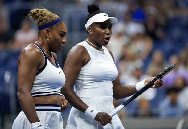 US Open tennis tournament - Day 6 Serena Williams (L) of the USA speaks with Venus Williams (R) of the USA during their Women s Doubles first round match against Hao-Ching Chan of Taiwan and Maya Joint of Australia at Arthur Ashe Stadium in the USTA Billie Jean King National Tennis Center in Flushing Meadows, New York, USA, 04 September 2026. The 2026 US Open tournament runs from 23 August through 13 September. FLUSHING MEADOWS NEW YORK United States  Copyright: xCRISTOBALxHERRERA-ULASHKEVICHx