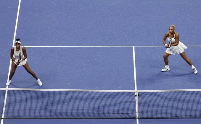 US Open tennis tournament - Day 6 Serena Williams and Venus Williams of the USA in action against Hao-Ching Chan of Taiwan and Maya Joint of Australia during the Women s Doubles first round of the US Open Tennis Championship at the USTA Billie Jean King National Tennis Center in Flushing Meadows, New York, USA, 03 September 2026. The 2026 US Open tournament runs from 23 August through 13 September. FLUSHING MEADOWS NEW YORK United States  Copyright: xCRISTOBALxHERRERA-ULASHKEVICHx