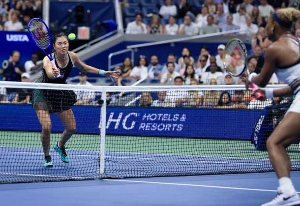 US Open tennis tournament - Day 6 Hao-Ching Chan (L) of Taiwan during the Women s Doubles first round match against Serena Williams (R) and Venus Williams of the USA at Arthur Ashe Stadium in the USTA Billie Jean King National Tennis Center in Flushing Meadows, New York, USA, 04 September 2026. The 2026 US Open tournament runs from 23 August through 13 September. FLUSHING MEADOWS NEW YORK United States  Copyright: xCRISTOBALxHERRERA-ULASHKEVICHx