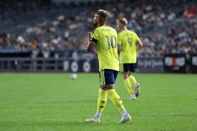 September 4, 2026, Bronx, New York, USA: HANY MUKHTAR (10) of Nashville SC reacts to a missed goal during the first half of the match between New York City FC and Nashville SC at Yankee Stadium in Bronx, New York, USA. Soccer 2026: New York City FC Vs. Nashville SC  - ZUMAc295 20260904_zsp_c295_012 Copyright: xJosexContrerasx