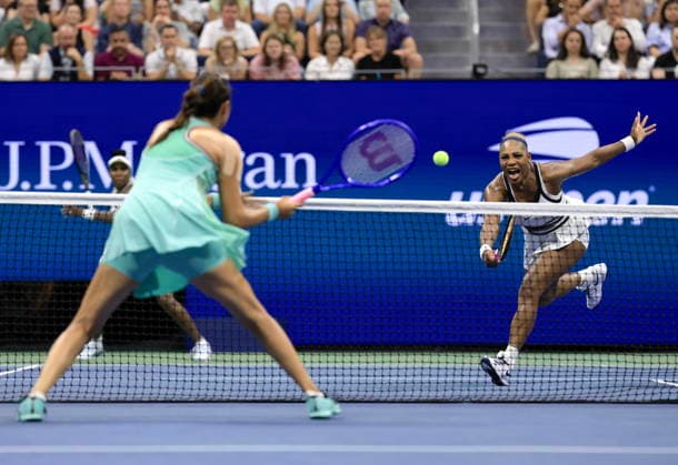 US Open tennis tournament - Day 6 Serena Williams of the USA in action as she plays alongside teammate Venus Williams of the USA during their Women s Doubles first round match against Hao-Ching Chan of Taiwan and Maya Joint of Australia at Arthur Ashe Stadium in the USTA Billie Jean King National Tennis Center in Flushing Meadows, New York, USA, 04 September 2026. The 2026 US Open tennis tournament runs from 23 August to 13 September. FLUSHING MEADOWS NEW YORK United States  Copyright: xCRISTOBALxHERRERA-ULASHKEVICHx