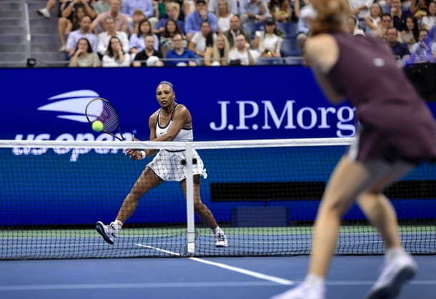 US Open tennis tournament - Day 6 Serena Williams of the USA in action as she plays alongside teammate Venus Williams of the USA during their Women s Doubles first round match against Hao-Ching Chan of Taiwan and Maya Joint of Australia at Arthur Ashe Stadium in the USTA Billie Jean King National Tennis Center in Flushing Meadows, New York, USA, 04 September 2026. The 2026 US Open tennis tournament runs from 23 August to 13 September. FLUSHING MEADOWS NEW YORK United States  Copyright: xCRISTOBALxHERRERA-ULASHKEVICHx