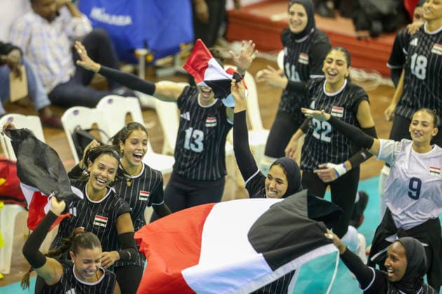 NAIROBI, KENYA - September 5: Zaatar Habiba, Morshedy Ashraf Dalia, Amin Nourallah, Egypt during the 2026 CAVB Women s African Nations Volleyball Championship between Egypt and Kenya on September 5, 2026 in Nairobi, Kenya. Photo by Chris Omollo Copyright: xx