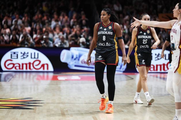 September 4, 2026, Berlin, Germany: Nyara Sabally of Germany seen in action during the first round of the 2026 FIBA Women s World Cup between Germany and Spain at Uber Arena. Final score; Spain 83:53 Germany. FIBA Women s World Cup First Round: Spain-Germany In Berlin, Germany - 4 Sept 2026  - ZUMAs197 20260904_aaa_s197_525 Copyright: xNicholasxMullerx
