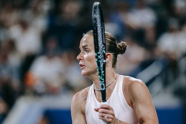 US Open tennis tournament - Day 6 Elina Svitolina of Ukraine in action against Anna Kalinskaya of Russia during the Women™s Singles third round of the US Open Tennis Championship in Flushing Meadows, New York, USA, 04 September 2026. FLUSHING MEADOWS NEW YORK United States  Copyright: xOLGAxFEDOROVAx