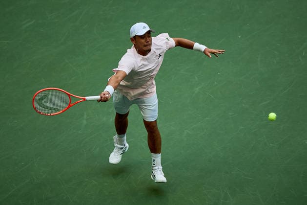 September 4, 2026, New York, New York, United States of America: Yibing Wu of China returns with forehand during the 2026 US Open - Tennis Championships Tennis 2026: US Open - Tennis Championships: 3rd RD: ALCARAZ 6:3 6:4 6:1 WU  - ZUMAs343 20260904_zsp_s343_096 Copyright: xMathiasxSchulzx