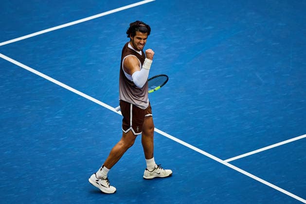 September 4, 2026, New York, New York, United States of America: Carlos Alcaraz of Spain reacts with clenched fist after the matchpoint during the 2026 US Open - Tennis Championships Tennis 2026: US Open - Tennis Championships: 3rd RD: ALCARAZ 6:3 6:4 6:1 WU  - ZUMAs343 20260904_zsp_s343_102 Copyright: xMathiasxSchulzx