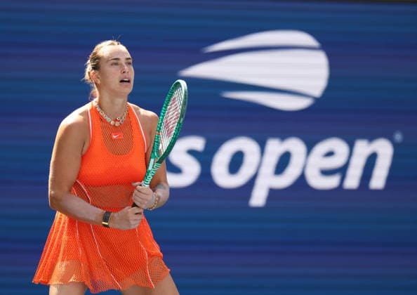 September 5, 2026, New York City, New York, USA: ARYNA SABALENKA during the match against K. Rakhimova of Uzbekistan in the third round of Grand Slam tournament US Open. New York, USA. Sabalenka won 6:3, 6:4. Tennis: US Open - Aryna Sabalenka 6:3, 6:4  - ZUMAc278 20260905_zsp_c278_012 Copyright: xMarcinxCholewinskix