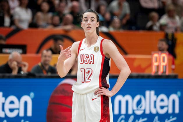 USA v China: Group D - FIBA Women s Basketball World Cup Germany 2026 Caitlin Clark plays during the FIBA Women s Basketball World Cup 2026 match between the United States and China in Berlin, Germany, on September 4, 2026. Berlin United States  Copyright: xMarcinxGolbax originalFilename:golba-unitedst260904_npgJP.jpg