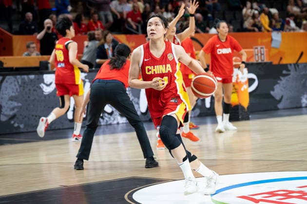 USA v China: Group D - FIBA Women s Basketball World Cup Germany 2026 Saiqi Jia plays during the FIBA Women s Basketball World Cup 2026 match between the United States and China in Berlin, Germany, on September 4, 2026. Berlin United States  Copyright: xMarcinxGolbax originalFilename:golba-unitedst260904_npUtq.jpg