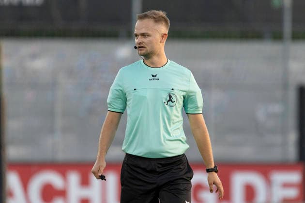 Regionalliga Südwest: Eintracht Frankfurt II - FC-Astoria Walldorf, 04.09.2026 Timo Bugglin (Schiedsrichter), Freisteller, Portrait Porträt, Eintracht Frankfurt II - FC-Astoria Walldorf, Dreieich, Maxworx Sportpark, 4.9.2026 Copyright: xBEAUTIFULxSPORTS Gawlikx