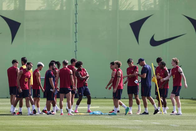 September 5, 2026, Sant Joan Despi, Barcelona, Spain: Players of FC Barcelona, Barca during the training day of FC Barcelona ahead the Spanish League, Laliga EA Sports, football match against Valencia CF at Ciudad Esportiva Joan Gamper on September 05, 2026 in Sant Joan Despi, Barcelona, Spain. Sant Joan Despi Spain - ZUMAa181 20260905_zaa_a181_003 Copyright: xJavierxBorregox